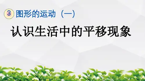 新人教版数学二年级下册课件：3.2 认识生活中的平移现象