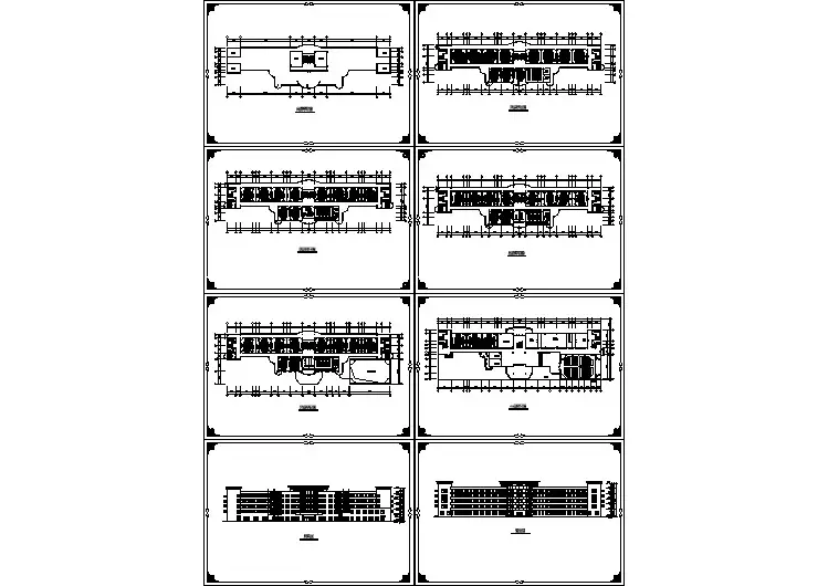 某地中学教学楼建筑方案图