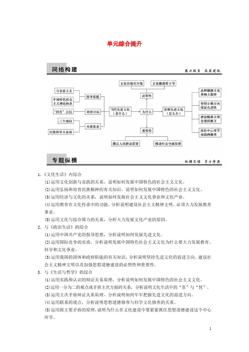 高考政治一轮复习 单元综合提升(4) 新人教版必修3