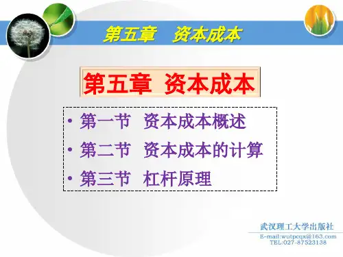 30第五章资本成本ppt