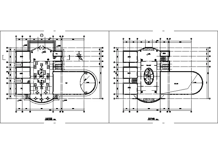 大学生活动中心建筑设计图纸(共2张)