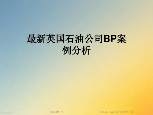 最新英国石油公司BP案例分析