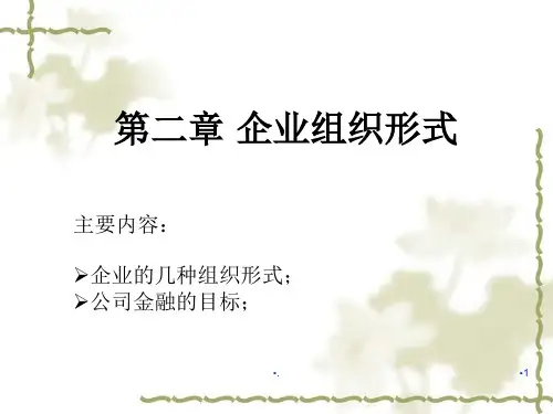 企业组织形式.PPT