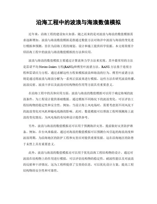 沿海工程中的波浪与海浪数值模拟