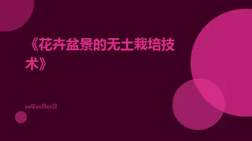 花卉盆景的无土栽培技术