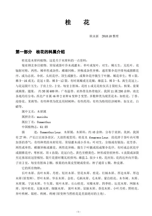 桂花识别