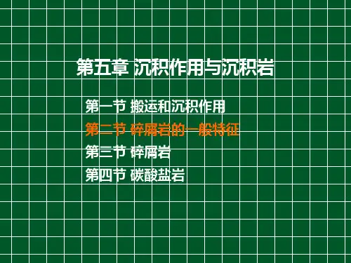 碎屑岩的一般特征