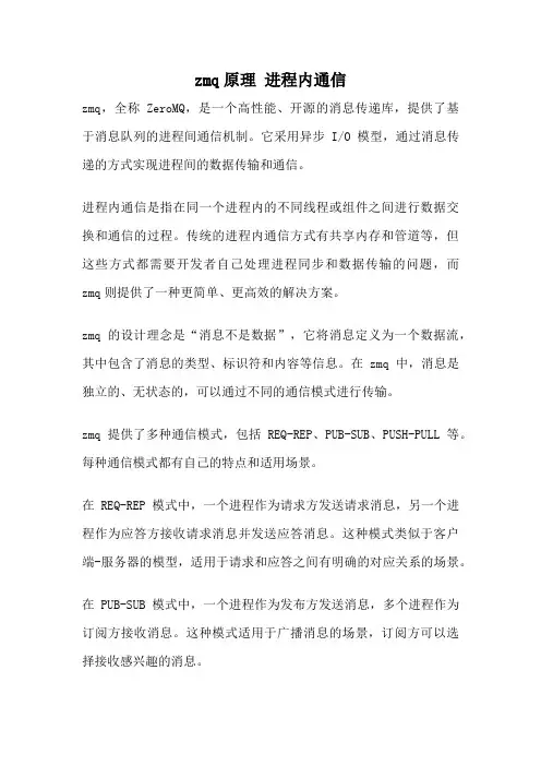 zmq原理 进程内通信