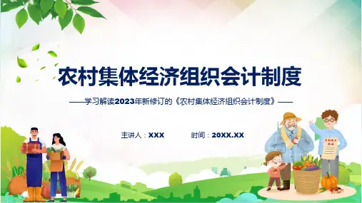 农村集体经济组织会计制度学习解读ppt资料
