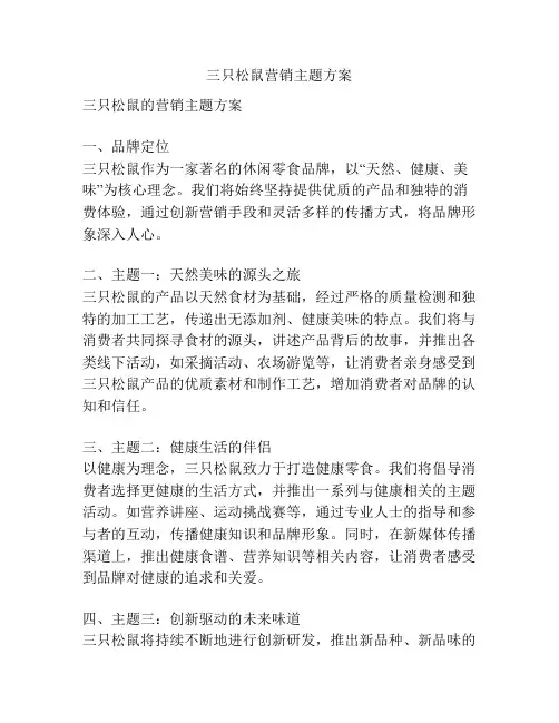三只松鼠营销主题方案