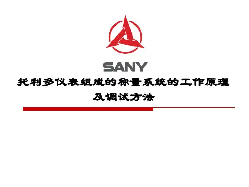 托利多仪表组成的称量系统的工作原理及调试方法-精选文档