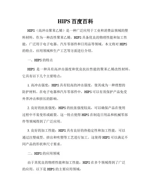 HIPS百度百科(精选)