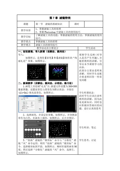 第7章滤镜特效剖析