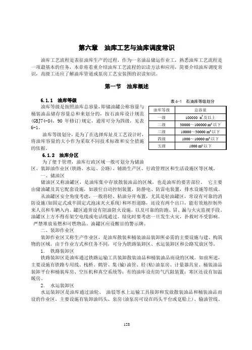 油库工艺与油库工艺常识