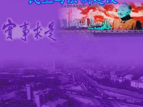 第13课 民主与法制建设的成就(岳麓版)