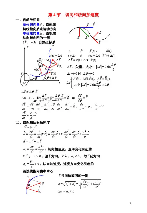 切向和法向加速度