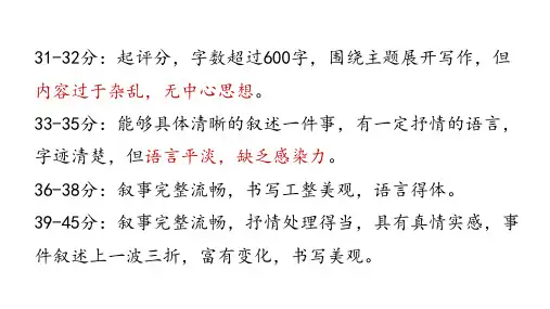 人物小传作文讲评