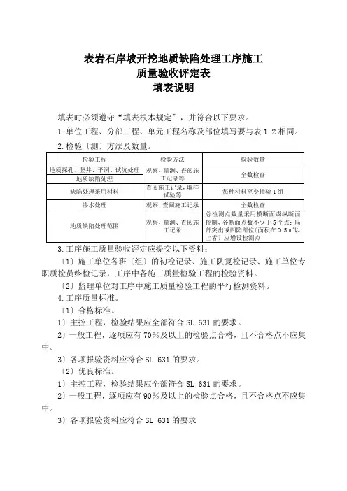 XXXX新规范水利水电工程施工质量评定表样表(下)