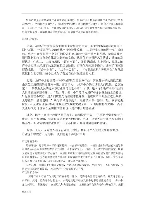 房地产中介市场分析.doc