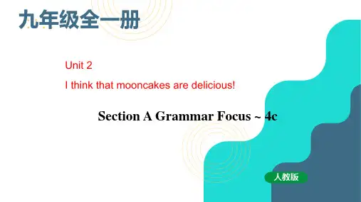 人教版九年级英语全一册Unit2SectionAGrammarFocus~4c