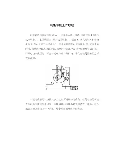 电能表的工作原理