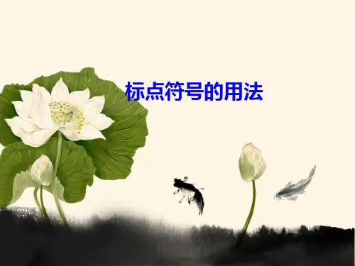 高考语文复习标点符号的用法技巧 课件(共53张PPT)