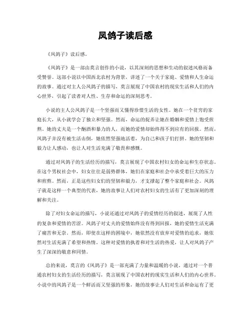 凤鸽子读后感
