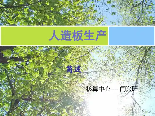 人造板生产 工艺-