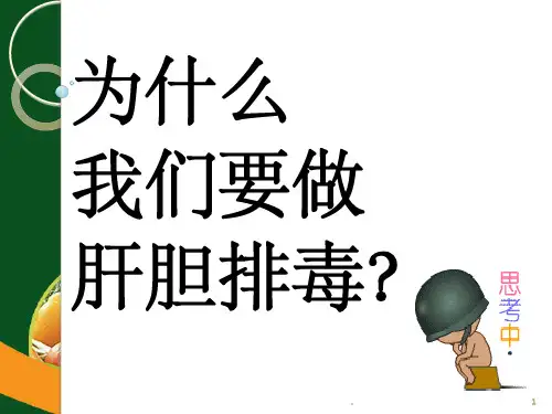肝胆排毒1PPT课件