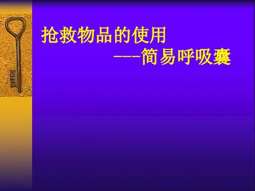 简易呼吸气囊使用(完整版)
