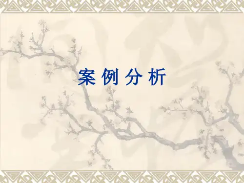 财政学案例分析