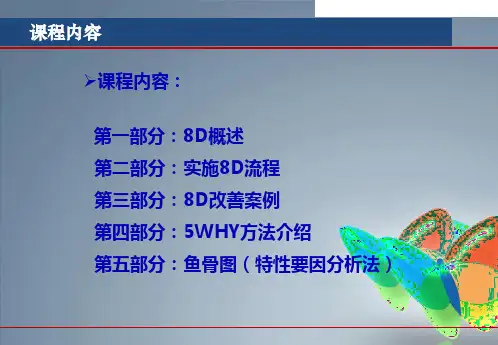 8D问题解决方法培训教材课件