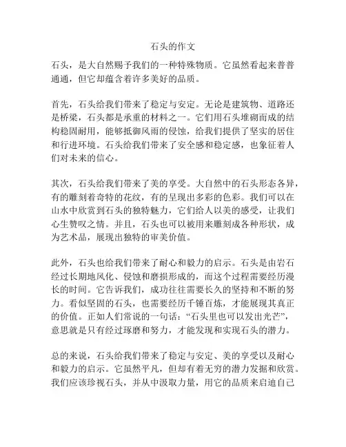 石头的作文