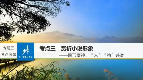 全国2018版高考语文大一轮复习现代文阅读第三章文学类文本阅读_小说阅读专题三考点突破三赏析小说形象课件