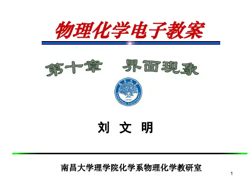 物理化学第10章界面现象