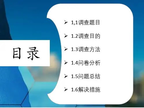 大学生网络游戏时间调查报告教学PPT课件