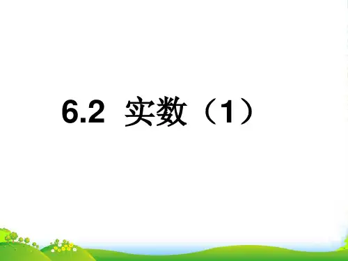沪科版数学七年级下册第六章《实数》优质公开课课件