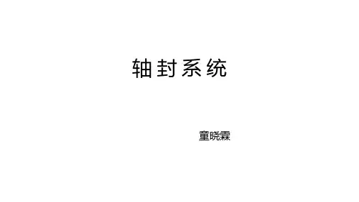 轴封系统