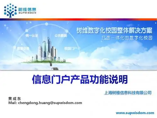 信息门户-产品功能说明-树维信息科技supwindom