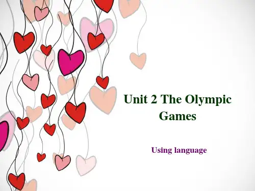 Unit2TheOlympicGames课件