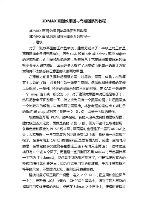 3DMAX画图效果图与鸟瞰图系列教程