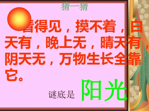 一年级下册语文课件-7《棉鞋里的阳光》 鲁教版
