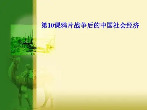 高中历史  鸦片战争后的中国社会经济精品PPT课件3