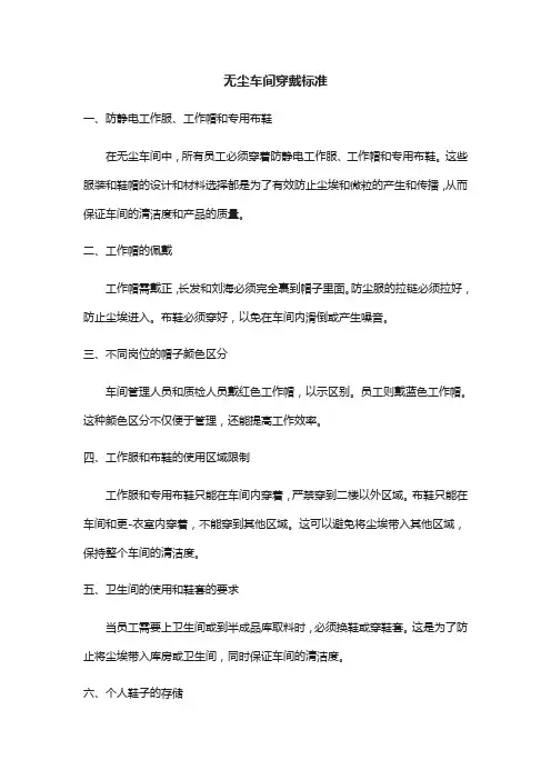 无尘车间穿戴标准