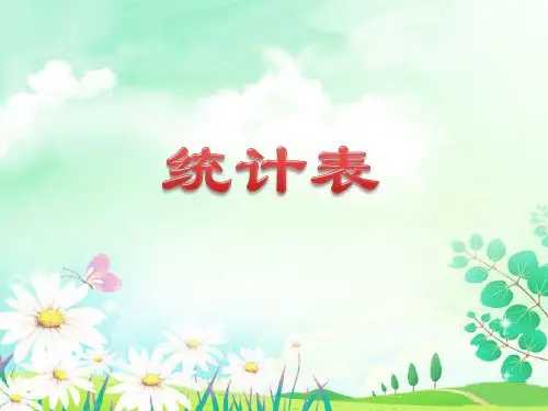 小学数学 《统计表》课件