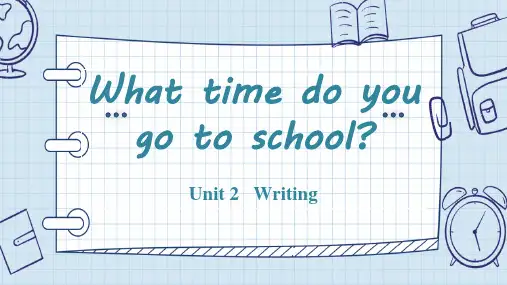 Unit 2 Writing 写作课件 2022-2023学年人教版英语七年级下册