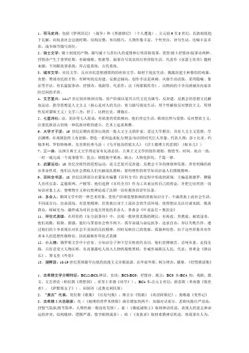 外国文学史