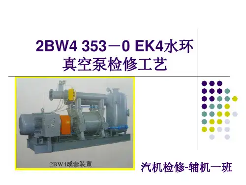 2BW4 353-0 EK4水环真空泵检修工艺