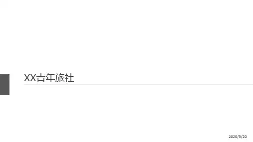 青年旅社-创新路演ppt