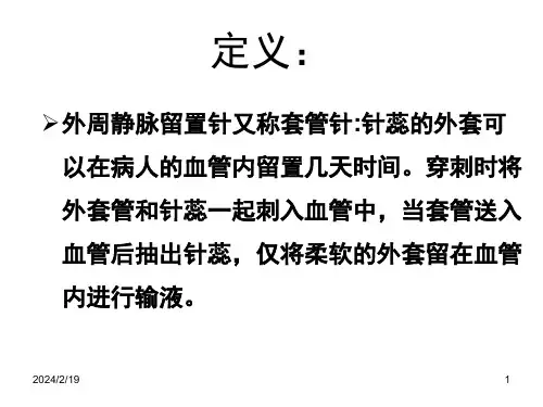 外周静脉留置针PPT课件